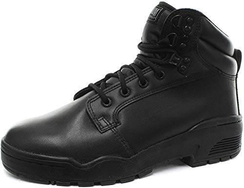 Mens Military Magnum PATROL CEN Leather Boots - Black Leather, Mens UK 14 / EU 48
