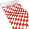 JUNOPAX Papier Tischläufer 50m x 0,40m Raute rot-weiß
