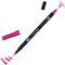 Tombow AB-T755 Fasermaler ABT Dual Brush Pen mit zwei Spitzen, rubine rot