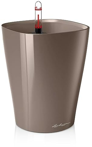 Lechuza 14904 - Maceta Deltini Premium Kit Completo, Topo (14 x 18)