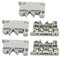 sourcing map 5Stk. ASK1EN DIN Schienenmontage Sicherungshalter Klemmenblock 500V 4mm2 Kabel