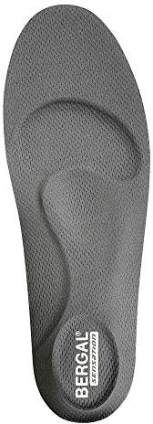 BERGAL 87079 Sensation 3D Einlegesohle aus elastischer Funktionsfaser Dämpfung, Groesse 43, schwarz