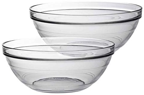 Duralex LYS - Juego de Boles de cocinar, Servir o para Cocina - Apilables - 23 cm - Pack de 6