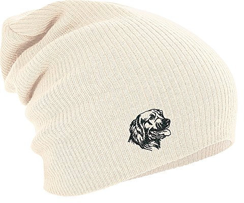 Longbeanie Slouch-Beanie Mütze Hund Labrador 55294