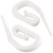 The Bead Shop 100 Ganci per Tenda in Plastica Bianca – Per Binari e Anelli