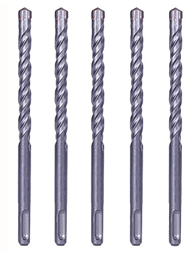 MAX-CRAFT SDS-Plus Bohrer-Bits für Bohrhammer mit Hartmetall-Spitze für Mauerwerk, Ziegel, Beton, 5 Stück