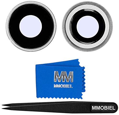 MMOBIEL Lente Vetro Fotocamera Postiore di Ricambio Compatibile con iPhone XR - 6.1 inch - 2018 - con Adesivo - incl. pinzette e Stoffa - Bianco