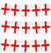 Wimpelkette St. Georges England Englisch Polyester Banner 30 Flaggen für Straßenparty Fußball Rugby Cricket Day WM Dekoration Unterstützung
