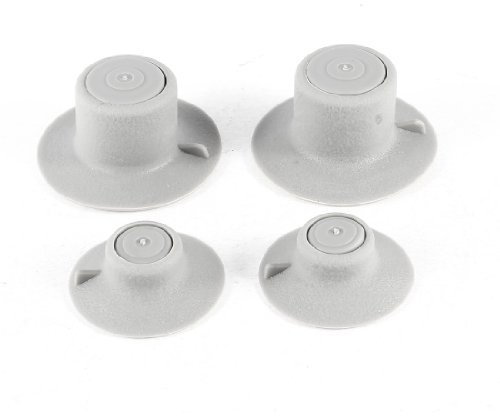 N/A Laptop Cooling Feet Leg Cooler Stand Heat Reduction Pad Grey 4 Pcs