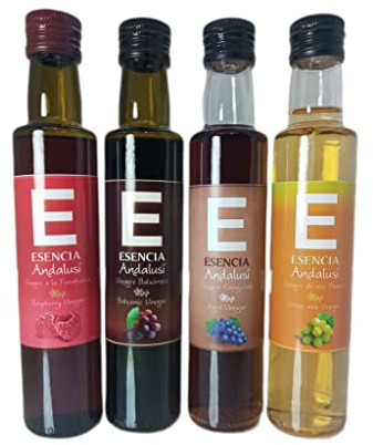 Vinagre 250 ml Ver Variedades ( Balsámico, Envejecido, Frambuesa y Blanco) Producto de Jaén (Envejecido, 1 Unidad)