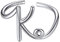 ChicSilver 925 Silber Frauen Offener Ring Initial Buchstabe K Namensring für Hochzeit Verlorbung