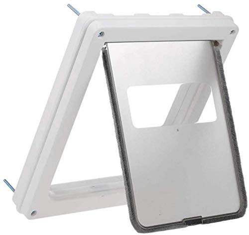 CLQ Hundeklappe, Katzenklappe, Haustiertür 4-Wege-Magnetschloss gegen Zugluft und Kälte