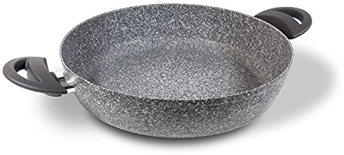 Moneta Sinfonia Pfanne, 2 Griffe, 28 cm, auch für Induktion, verstärkt mit Mineralpartikeln, hergestellt in Italien