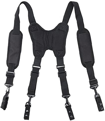 IUwnHceE Cinturón de Herramientas apoyos Pesados ??Tirantes de Trabajo con Clips cómodo Forma Ajustable Acolchada Correas H para Carpintero Electricista Duradero