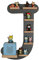 MR TEDDY BEAR Kinderregal Buchstabe J | Holzregal für Toniebox und Tonies | Tonie-Regal hergestellt in der EU | Wandregal zum Spielen und Sammeln | Für Mädchen und Jungen | im J Design in Anthrazit