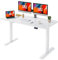 MAIDeSITe Höhenverstellbarer Schreibtisch 140 x 70 cm - Elektrisch mit 4 LED Memory-Steuerung - Sitz & Stehpult -Schreibtisch Höhenverstellbar mit Tischplatte (S1 Pro)