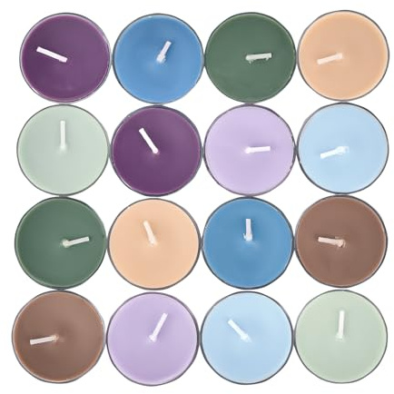 Sungmor 16 Pack Scented Soy Wax Tealight Candles
