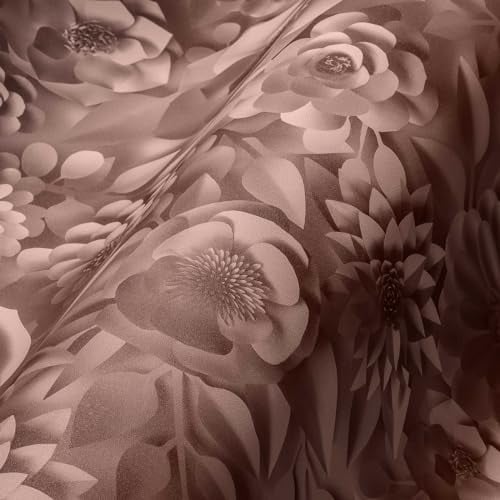 A.S. Création PintWalls 387182 Papier peint intissé effet 3D Motif floral Rose blanc 10,05m x 0,53 m - Fabriqué en Allemagne