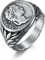 Hoisy Ring Männer Schmuck, Männer Ring Silver Römisches Reich Cäsar Der Große Silber Größe 65 Men Fashion Schmuck Ehering
