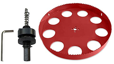 TUNEZ® Hole Saw M42 Bi-Metal Hole Cutter Set with Hexagon Arbor and Centring Metal Drill Bits Holesaw Kit for Wood Metal Plasterboard Iron Sheet Pipe Plastic (285 MM)