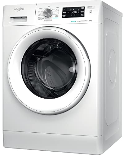 Whirlpool FFB 8258 WV SP Lavadora carga frontal libre instalación, 8 kg, 1200 rpm, Blanco