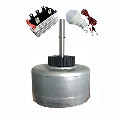 LeTkingok Motor Sin Escobillas de Cc de Alto Voltaje, Generador de Turbina Eólica de Ca Trifásico, Motor de Ventilador de Aire Acondicionado, Motor Experimental DIYde 30W