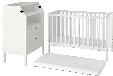 IKEA SUNDVIK 3-teiliges Babymöbel-Set, Weiß