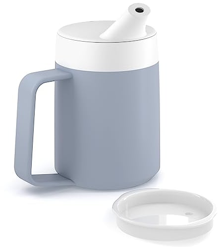 JFA Supplies 1 Handle 165ml Grey Adult Drinking Mug/Drinking Cup/Sippy Cup/Non Spill Cup