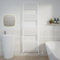 WarmeHaus 800W Electric Thermostatic Heated Towel Rail Bathroom Radiators Straight with LCD Display Timer White 1800x600mm