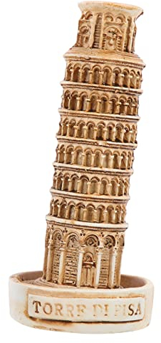 FRCOLOR Realistische Mini Italienischen Schiefen Turm Modell Aquarium Harz Ornamente