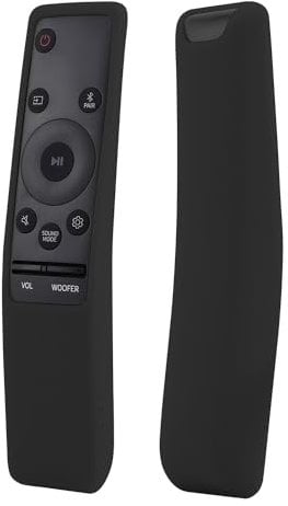 JCMOYUTY Silicone Case Cover for AH59-02767A AH81-13358A AH59-02758A Samsung Soundbar Remote, Black Sleeve