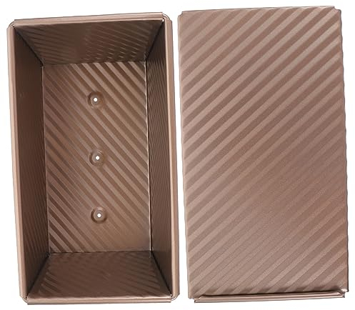 ABOOFAN La Tua Teglia Per Pane in Acciaio Carbonio Teglia Antiaderente Per Plumcake Con Coperchio Teglia Per Pane Stampo Per Toast Stampo Per Plumcake Versatile Per Uso Quotidiano