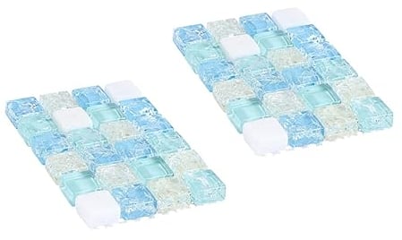DOITOOL 2Pcs Pet Sleeping Plate Cooling Bed for Hamster and Guinea Pig Stylish and Comfortable Nest
