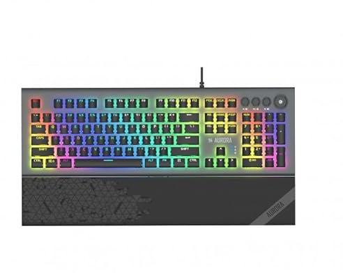 iBox Aurora K-5 Clavier USB QWERTY Anglais Noir