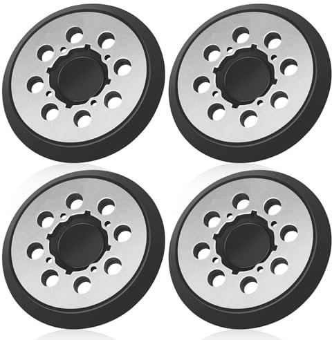 Fibvaxm 4 Pack Orbital for Sander Replacement Pad, for DeWalt DWE6421 6421K DWE6423 6423K DCW210B DWE64233 and N329079 Replacement Pad, 5 Inch 8 Hole Hook and Loop Metal for Sander Pads More Enduring