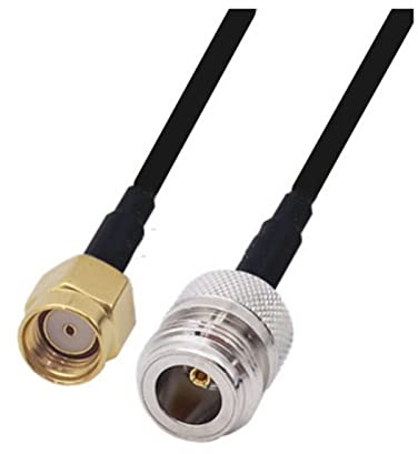 LMR240 50-4 RF câble coaxial RP-SMA/SMA Mâle et femelle à n Connecteur masculin et femme LMR-240 Câble de saut de chouette coaxe à faible perte(Size:10m,Color:6 RPSMAM-NF)