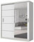 Lyon Mirrored Bedroom Sliding Door Wardrobe (White, 120)