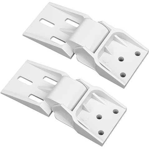 Sarini 2 Piezas de plástico para congelador,bisagra Plegable para Puerta de congelador Haier,3 Orificios
