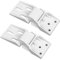 Sarini 2 Pcs Freezer Plastic Compatible with Haier Freezer 3 Holes Folding Freezer Door Hinge Counterbalance Universal Degrees Small Freezer Hinges for Fridge Refrigerator Parts