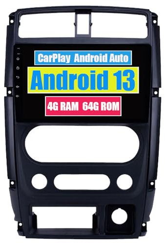 RoverOne Autoradio CarPlay Doppel Din Haupteinheit für Suzuki Jimny 3 2005–2017 Android Auto Touchscreen Sat Navi Bluetooth WiFi Radio Player