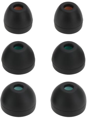 The Lord of the Tools 6 Pares Auriculares Silicona Suave Compatible con Sony WI-XB400 WF-C500 Almohadillas Repuesto para Los O¨ªdos Tapones Suaves Internos Negros (2 Pares Cada Uno S/M/L)