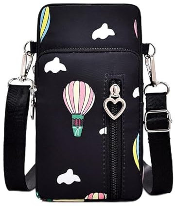 Thgtao Kleine Umhängetasche Damen mit Kopfhörerbuchse, Multifunktionale Handytasche zum Umhängen