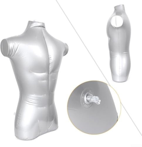 Tragbare aufblasbare Schaufensterpuppe für Kleidung, Halbkörpermodell