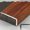 IMUNKT Treppenkantenprofil Eckschutz 90cm 120cm Oberfläche Holzmaserung Stufenkantenschutz Aluminium-Profil 35x20mm Für Laminat Treppen Winkelprofil Treppenwinkel(Indonesian Rouge,L120cm-48in)