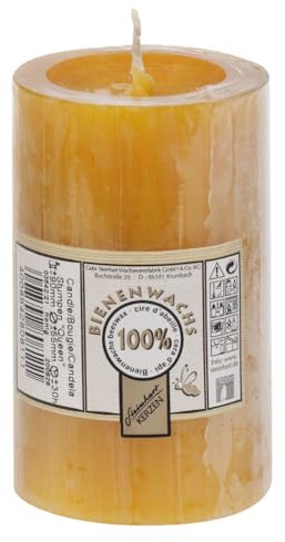 Stumpenkerzen 100% Bienenwachs Queen 90 x Ø 55 mm