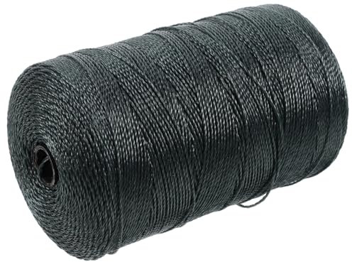 ASAKKURA Braided Fishing Twine String Multi-use Nylon Rope for Fishing Nets Shrimp Traps and Outdoor Activities (18 Strands)