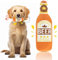 Glirop Quietschendes Hundespielzeug in Bierflasche, Plüsch-Hundespielzeug, Interaktion, Welpenspielzeug für kleine, mittelgroße und große Hunde, Outdoor-Spieltraining, Kauen, Zahnpflege, Zähne,