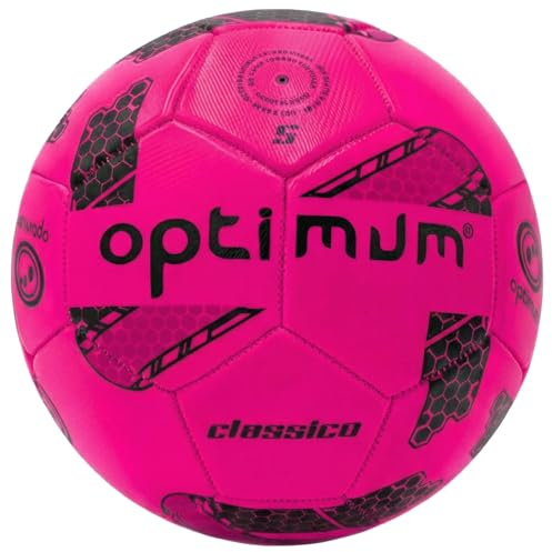 OPTIMUM CLASSICO Ballon de football fluo Rose Taille 5