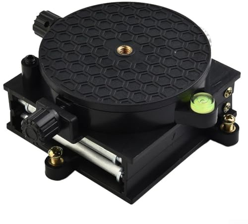 Verstellbarer Hubtisch für Labor-Werkbank – Hebebühne aus Aluminiumlegierung mit Höhenverstellung 4,5–11 cm, 9 x 12,5 x 10 cm, Schwarz