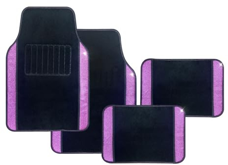 4-teiliges Automatten Set Universelle Automatten rutschfest Und Strapazierfähig(Pink)